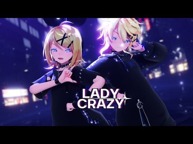 Carátula de Kagamine Len × Kagamine Rin — LADY CRAZY